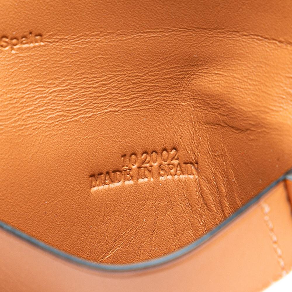 Loewe B LOEWE Brown Calf Leather Mini Soft skin Heel Pouch Spain