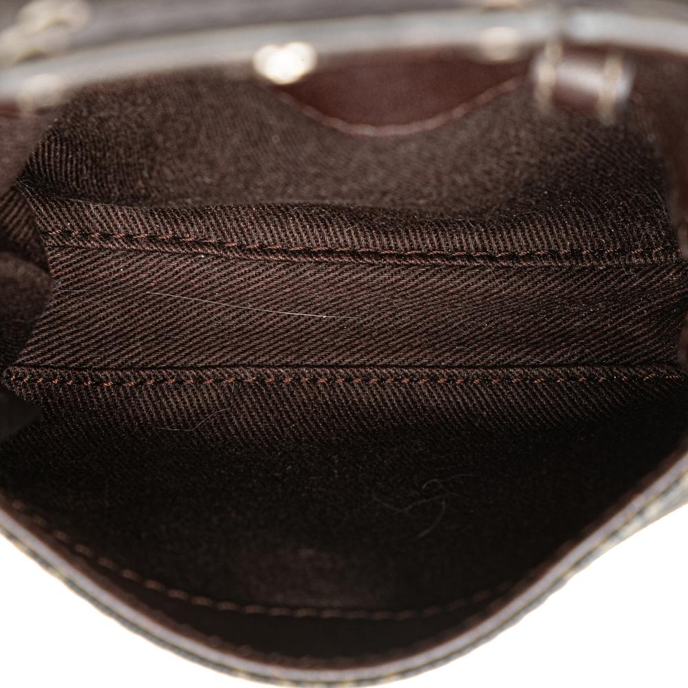 Loewe B LOEWE Brown Dark Brown Coated Canvas Fabric Anagram Crossbody China