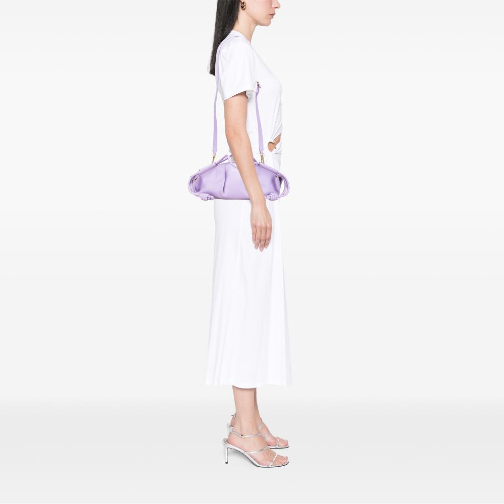 Loewe B LOEWE Purple Calf Leather Small Shiny skin Paseo Satchel Spain