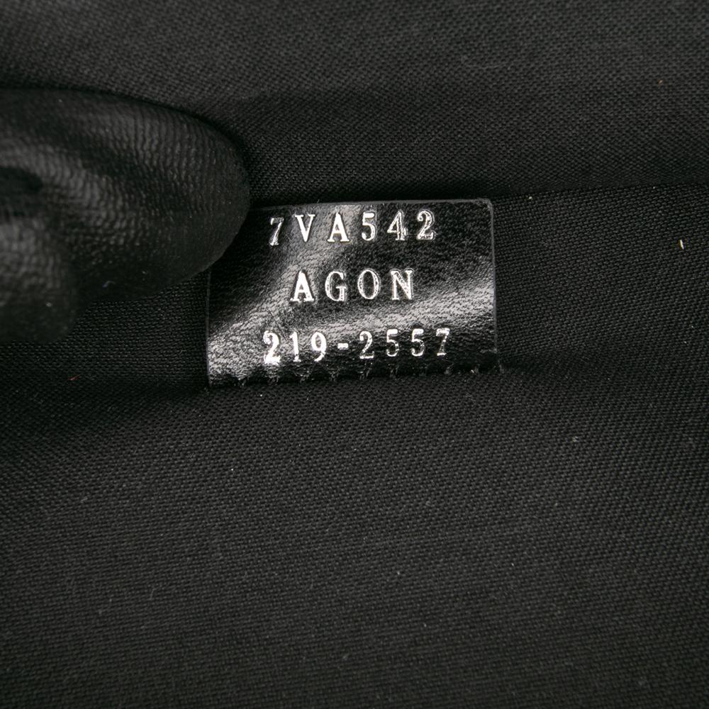 Fendi B Fendi Black Canvas Fabric Mini Zucchino Recycled Jacquard Trolley Satchel Italy