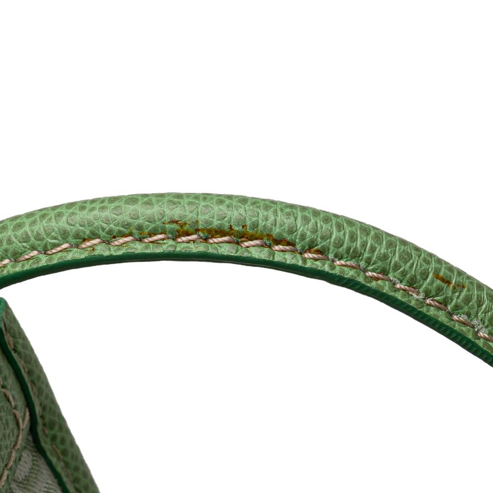 Loewe B LOEWE Green Light Green Canvas Fabric Anagram Crossbody China