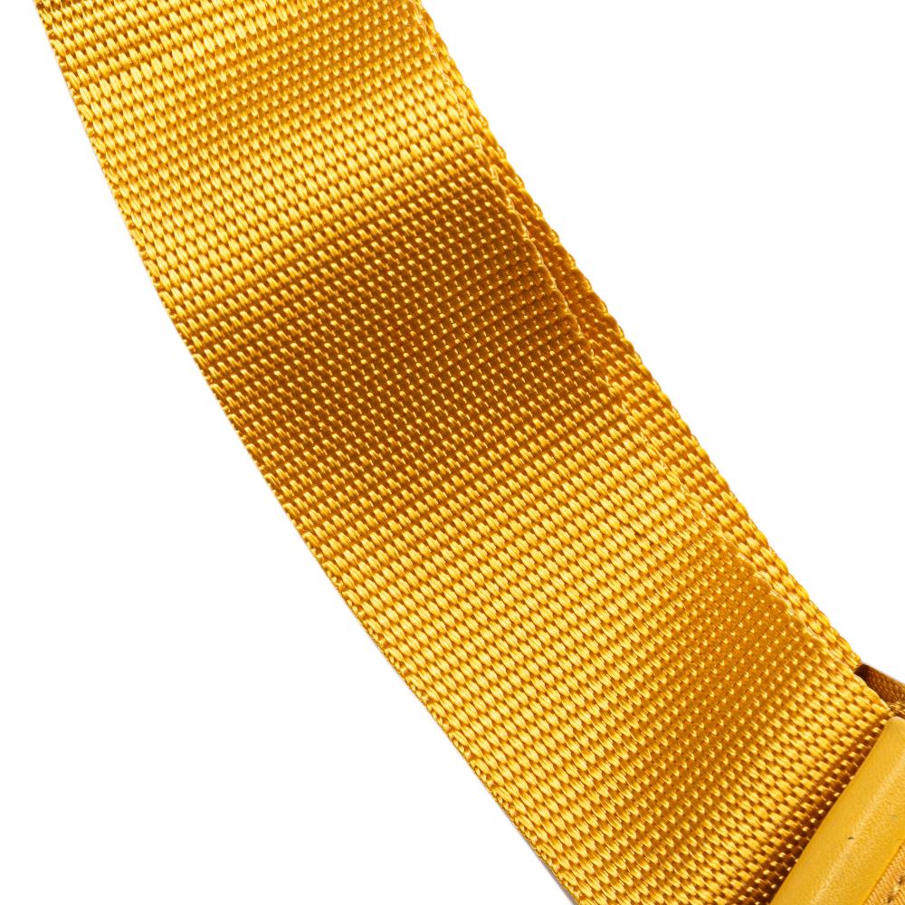 Prada B Prada Yellow Nylon Fabric Tessuto Zip Top Crossbody Italy