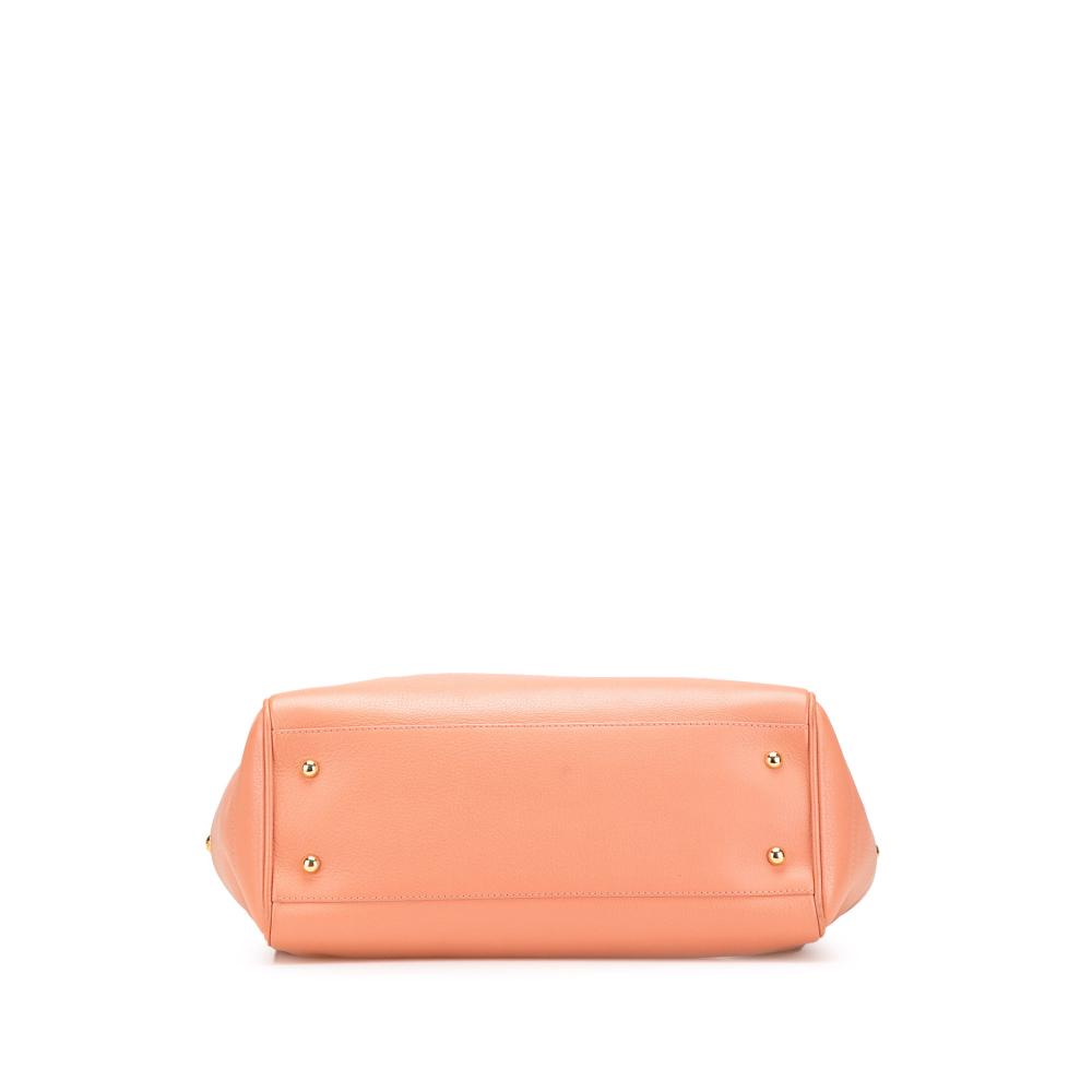 Loewe B LOEWE Pink Salmon Calf Leather Heritage Tote Spain