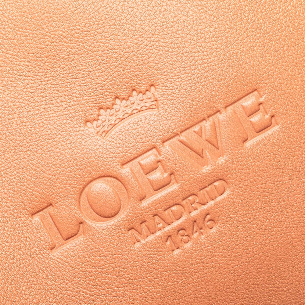 Loewe B LOEWE Pink Salmon Calf Leather Heritage Tote Spain