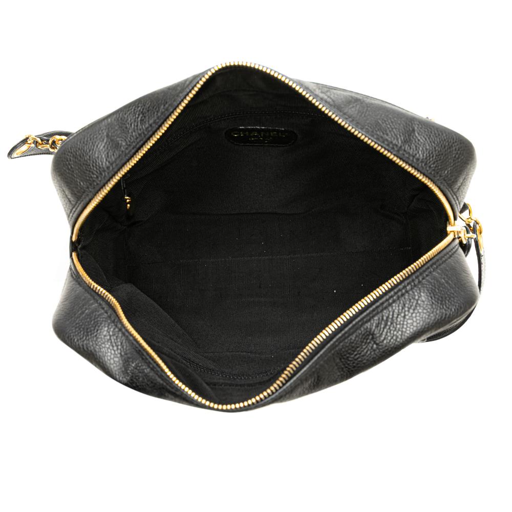 Chanel B Chanel Black Caviar Leather Leather Triple CC Caviar Shoulder Bag Italy