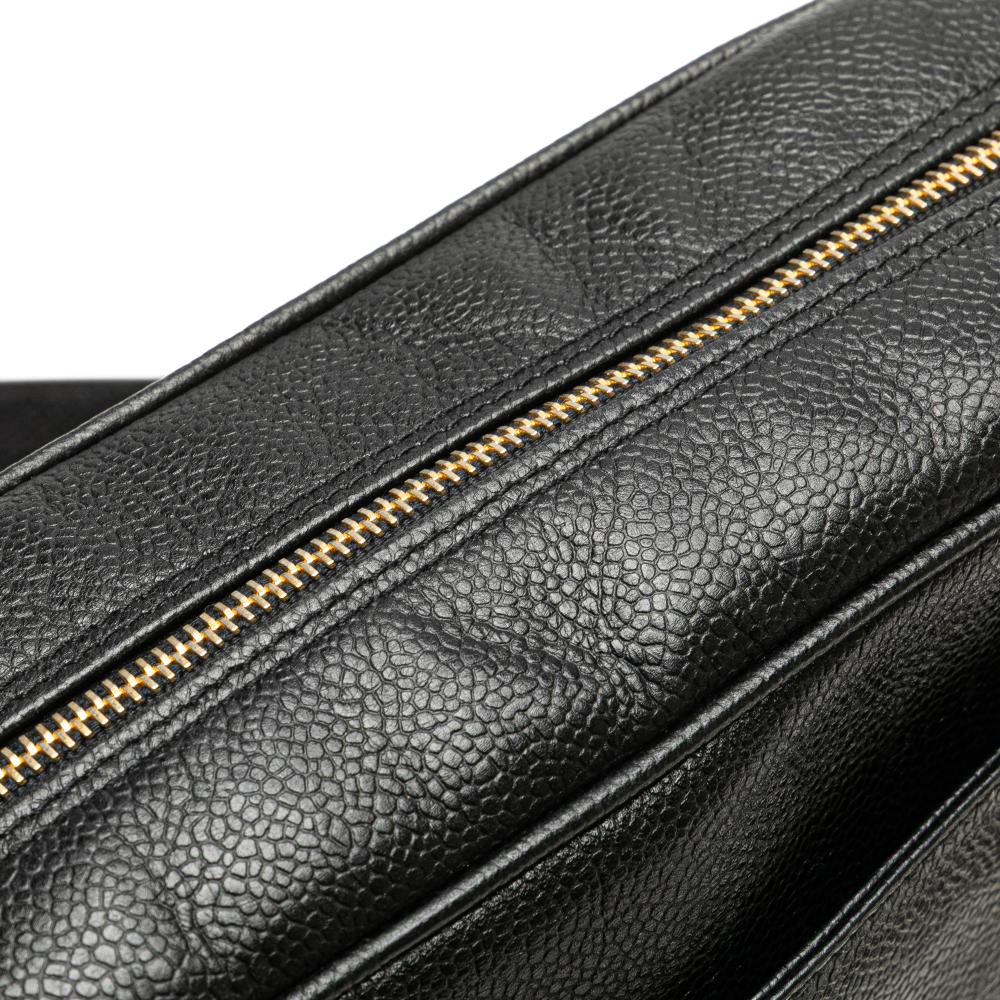 Chanel B Chanel Black Caviar Leather Leather Triple CC Caviar Shoulder Bag Italy