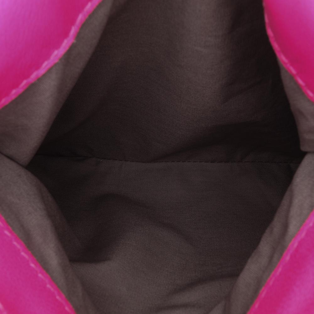 Bottega Veneta Pink Small Calfskin Intrecciomirage Embossed Butterfly Chain Crossbody Italy