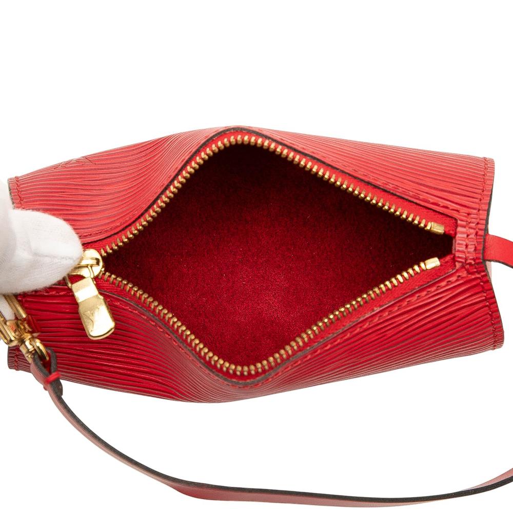 Louis Vuitton AB Louis Vuitton Red Epi Leather Leather Epi Pochette Papillon France