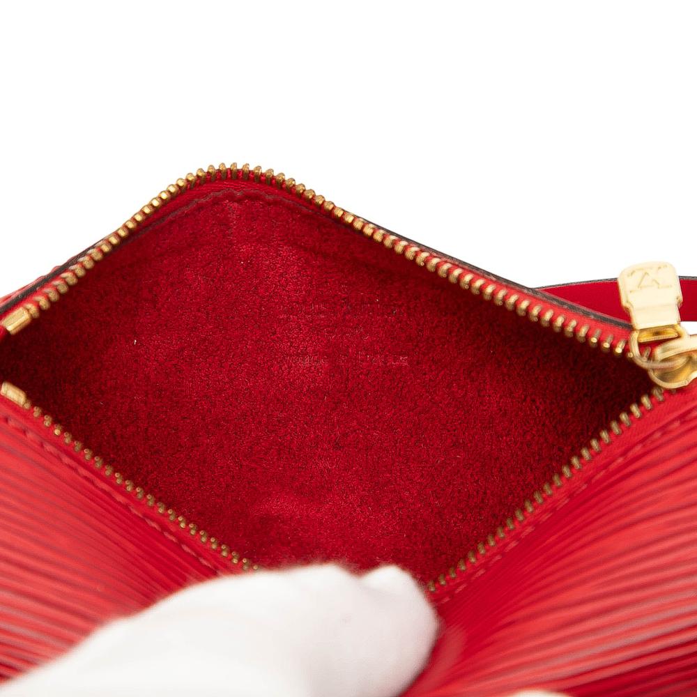Louis Vuitton AB Louis Vuitton Red Epi Leather Leather Epi Pochette Papillon France