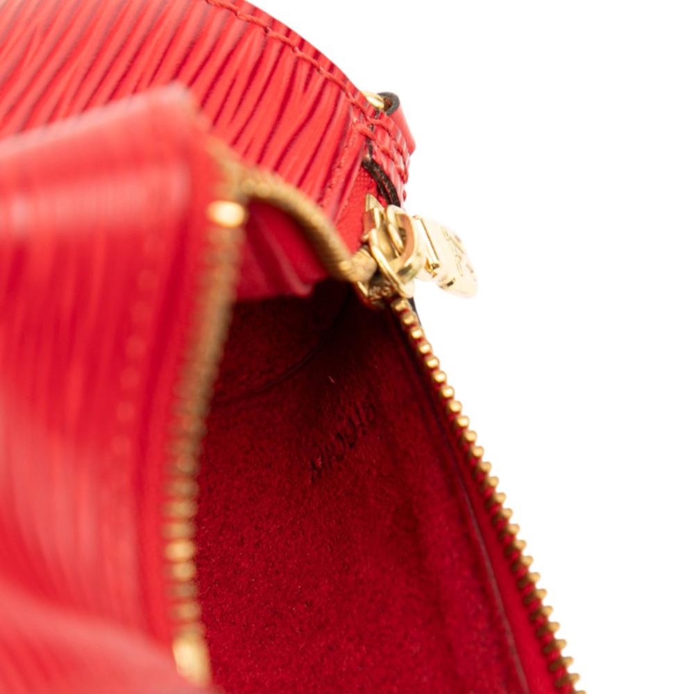 Louis Vuitton AB Louis Vuitton Red Epi Leather Leather Epi Pochette Papillon France
