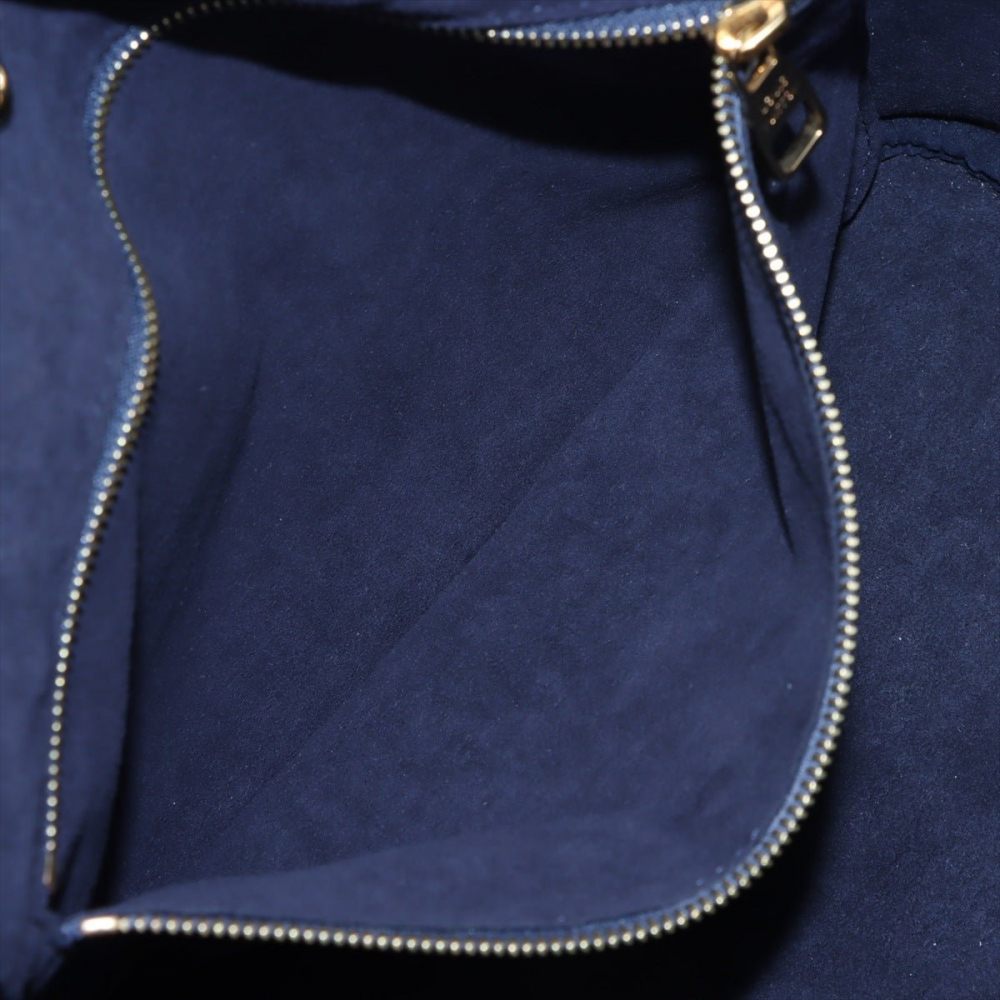 Louis Vuitton Neverfull Leather Empreinte Shopper Shoulder Bag Black