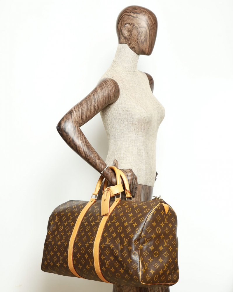 Louis Vuitton Damier Graphite Keepall Bandouliére 55 Weekend Bag