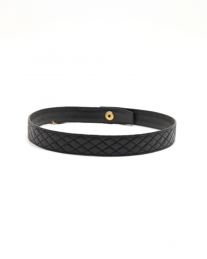 Chanel Coco Mark Leather Belt, size 75