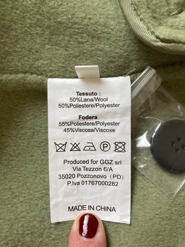 Vicolo Mintfarbener Mantel