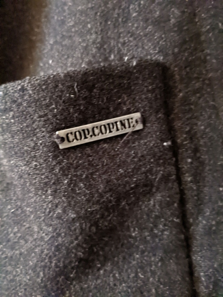 Cop.Copine Manteau en laine col-capuchon 40-42