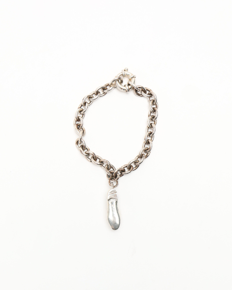 Gucci Silver Loafers Charm Bracelet