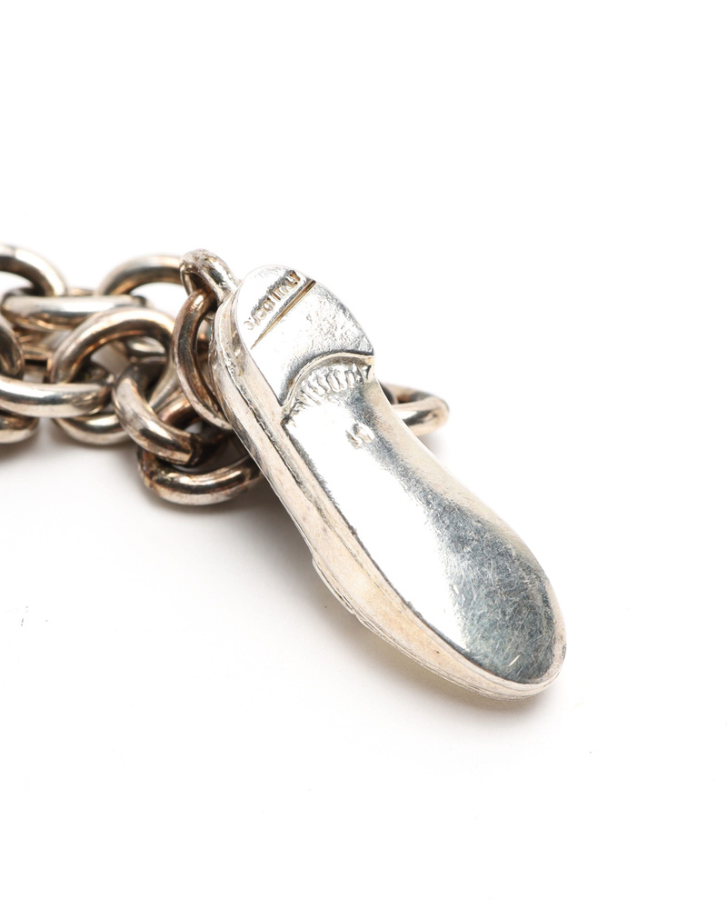 Gucci Silver Loafers Charm Bracelet