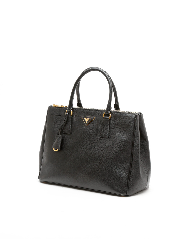 Prada Large Saffiano Lux Galleria Double Zip Bag