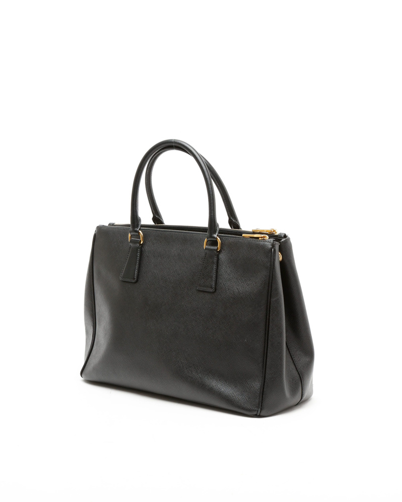 Prada Large Saffiano Lux Galleria Double Zip Bag