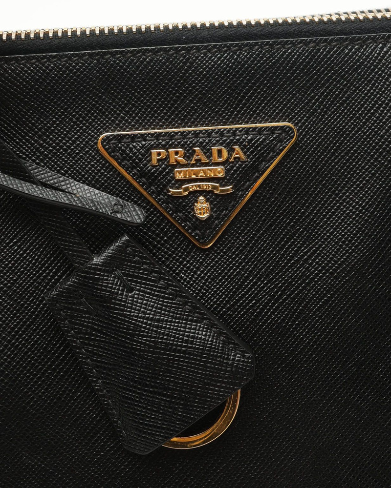 Prada Large Saffiano Lux Galleria Double Zip Bag
