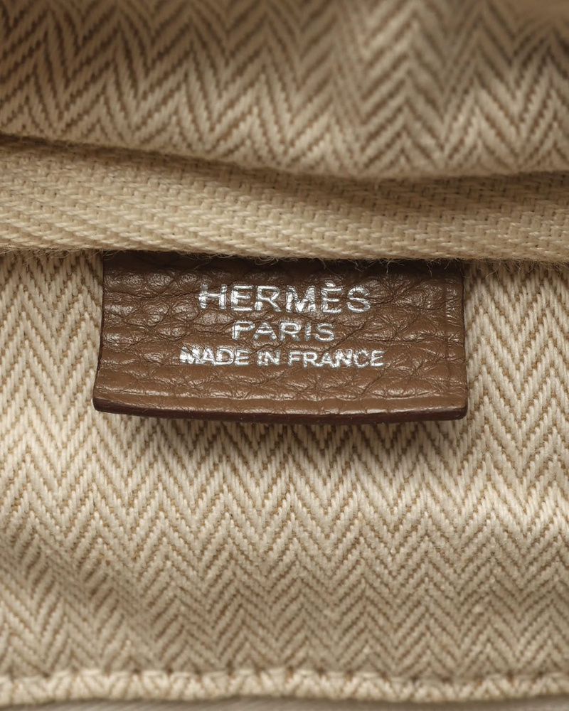 Hermès Etoupe Clemence Victoria 35 Weekend Bag
