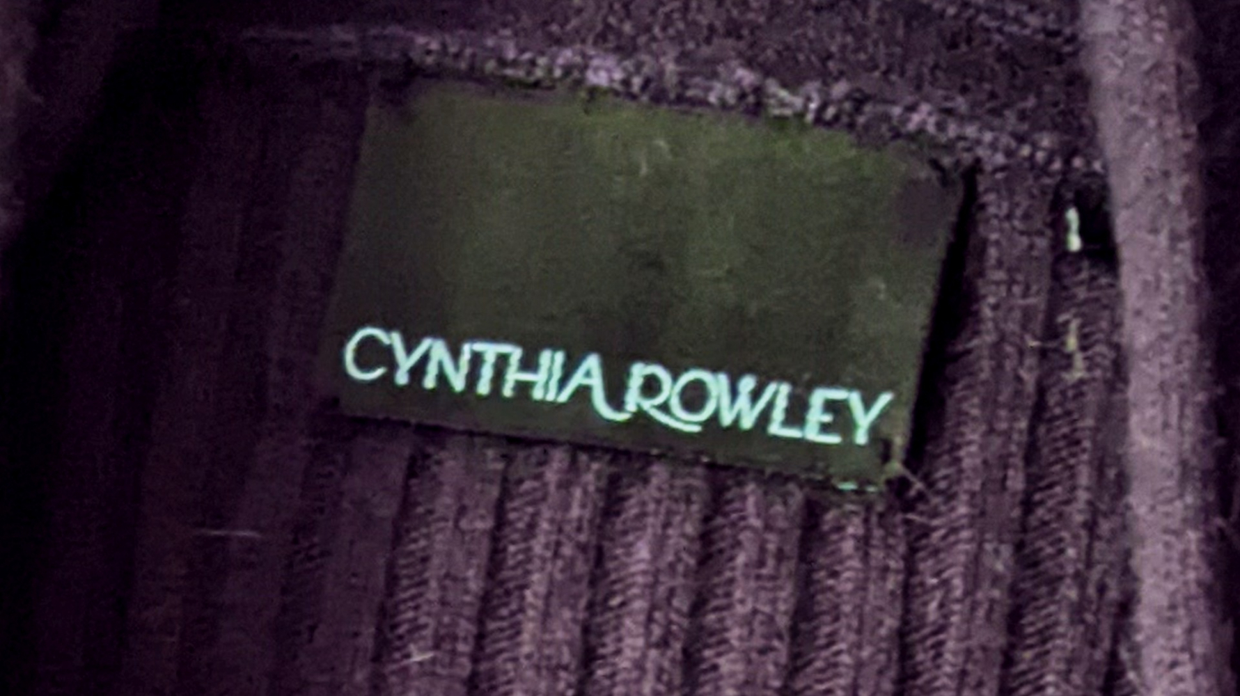 Cynthia Rowley Cardigan violet 100% cachemire S-M
