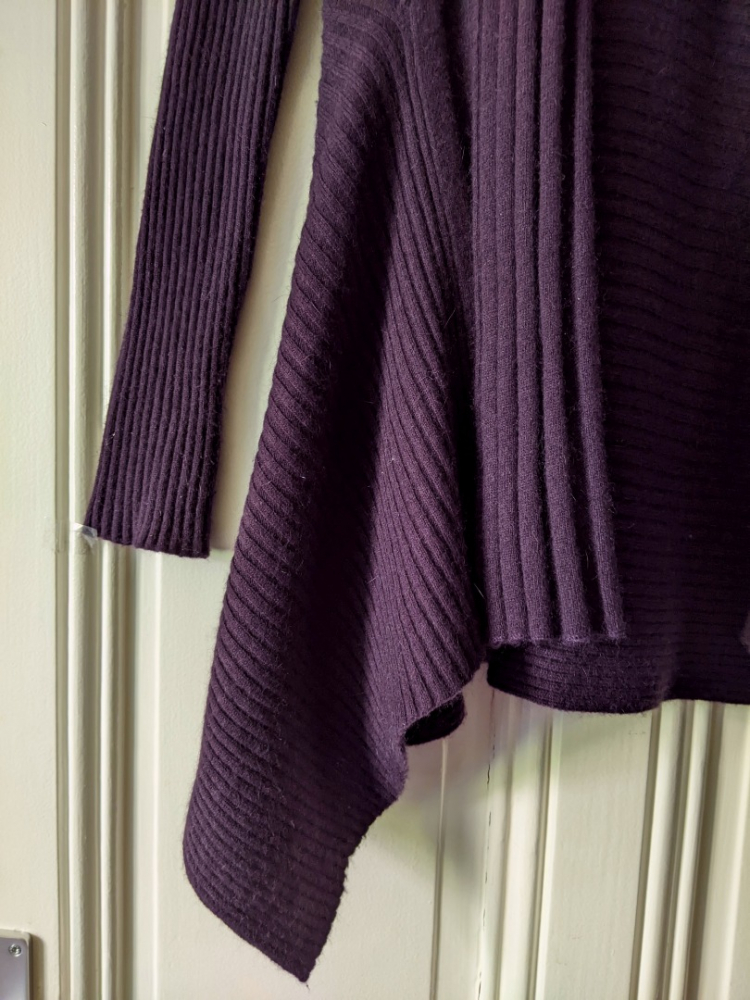 Cynthia Rowley Cardigan violet 100% cachemire S-M