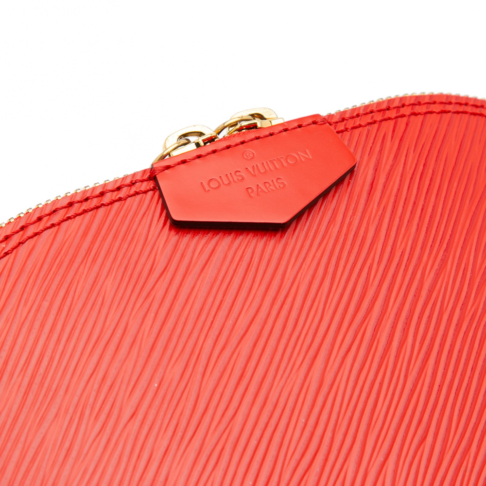 Louis Vuitton Alma Mini Epi Leather Shoulder Bag Red