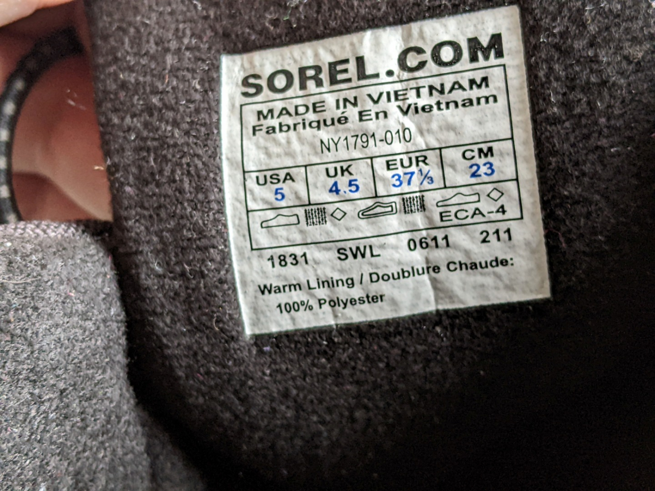 Sorel Brown-black winter boots 37.5