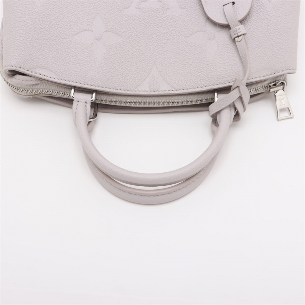 Louis Vuitton Petit Palais Leather Empreinte Tote Handbag Brume