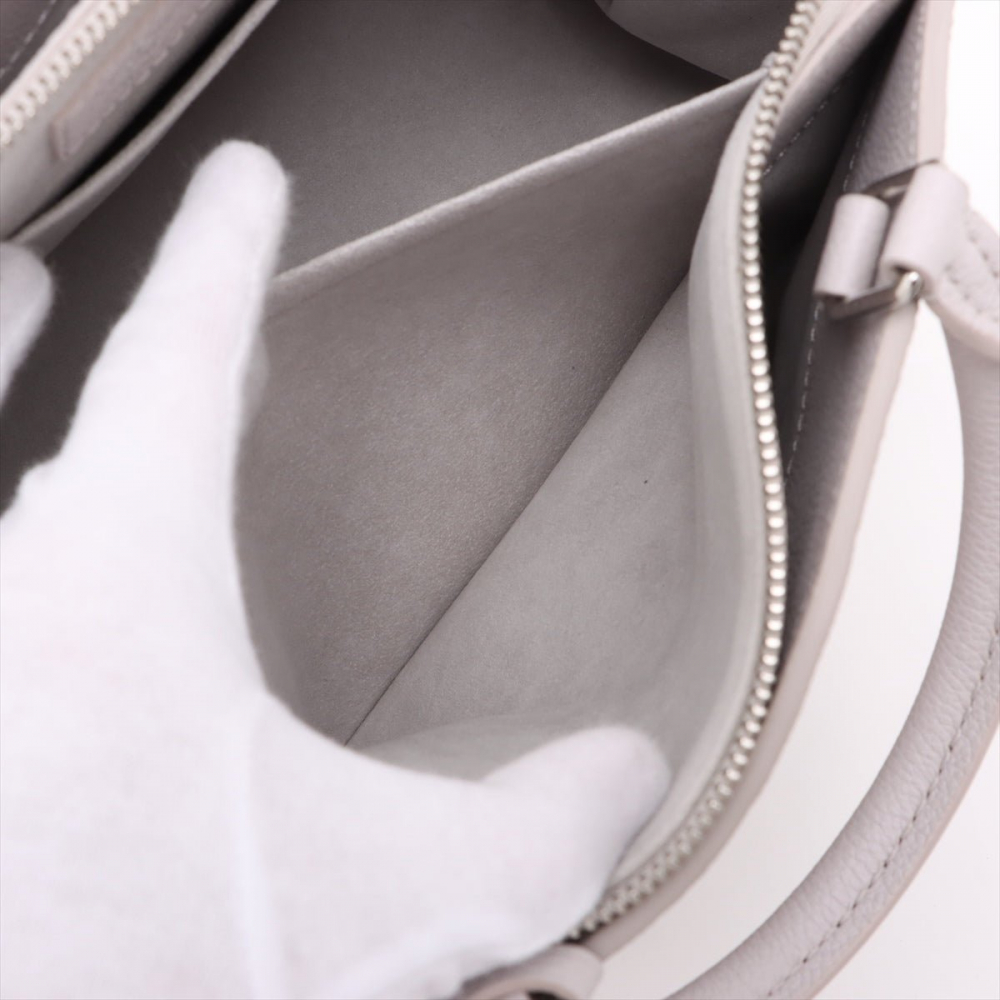 Louis Vuitton Petit Palais Leather Empreinte Tote Handbag Brume