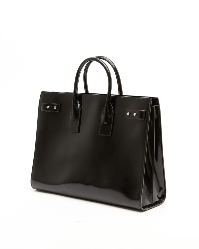 Saint Laurent Patent Large Sac De Jour Thin Bag