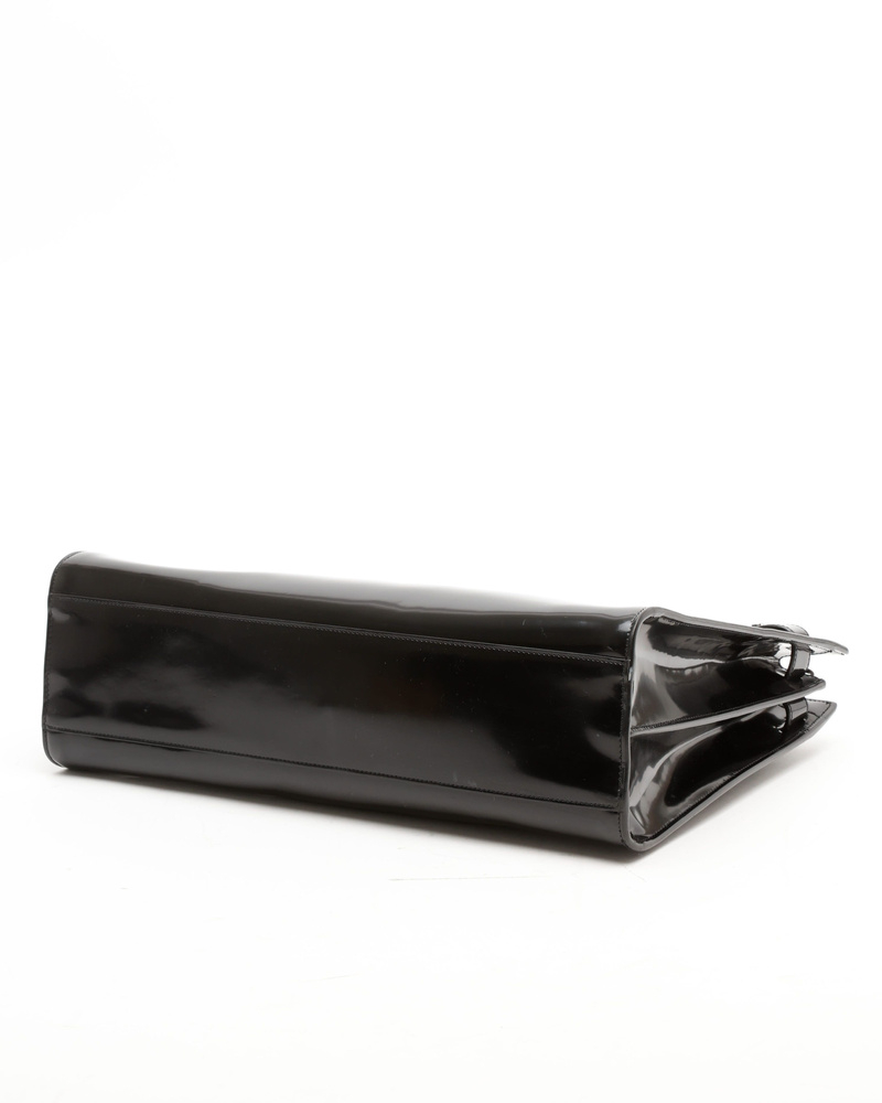 Saint Laurent Patent Large Sac De Jour Thin Bag