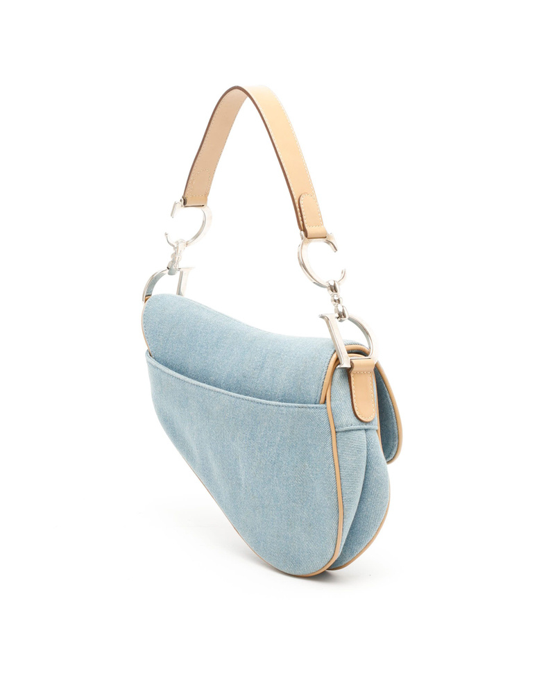 Christian Dior Denim Saddle Bag