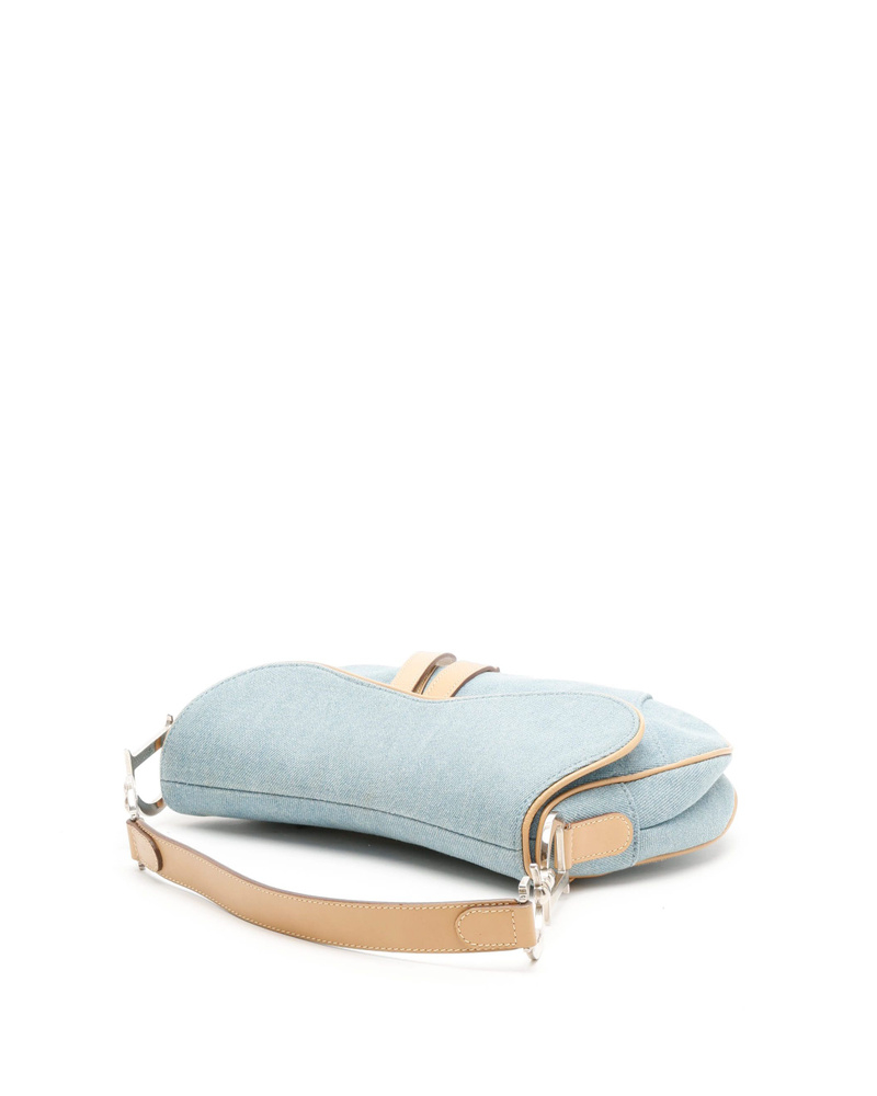 Christian Dior Denim Saddle Bag
