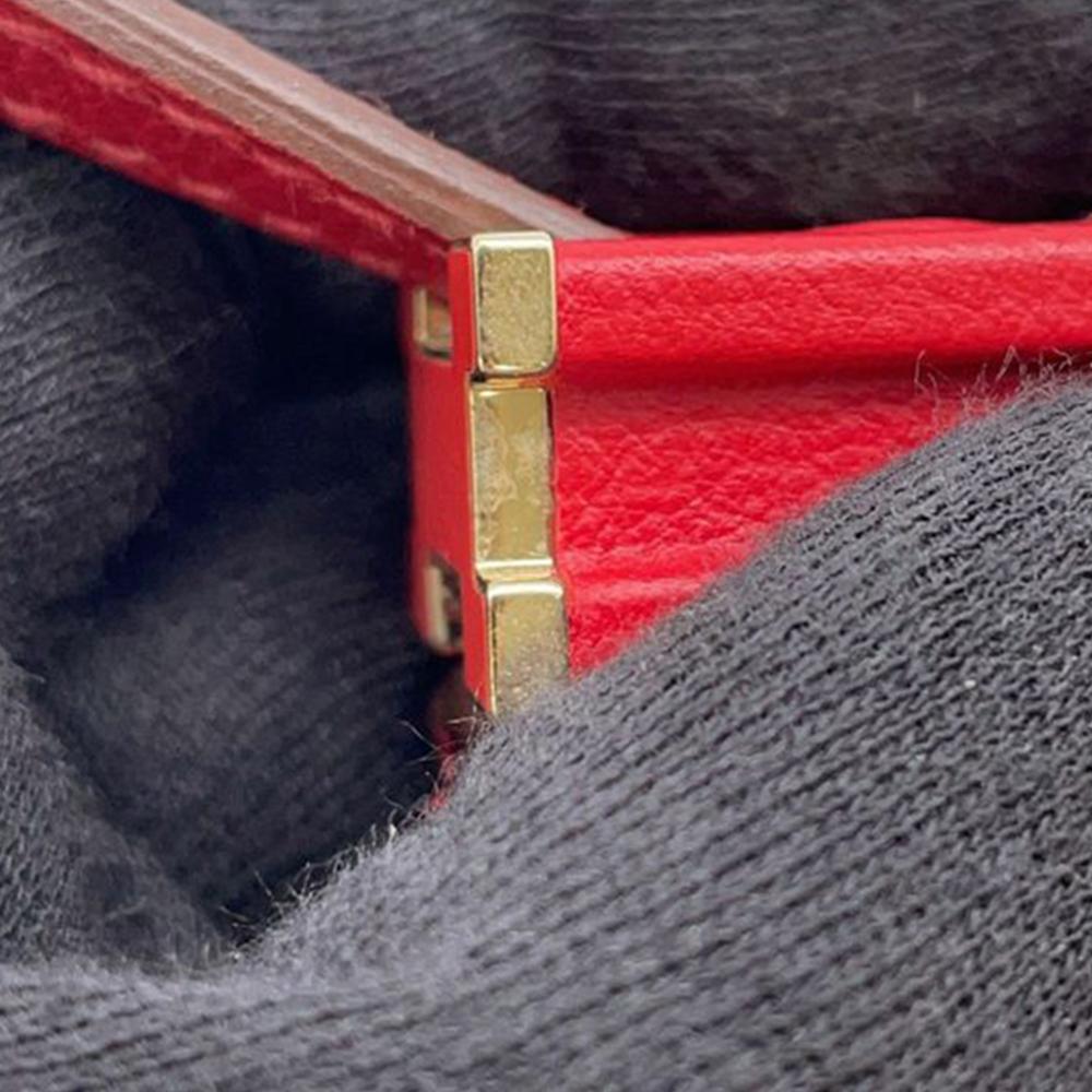 Hermès AB Hermès Red Calf Leather Evergrain Clic H 21 France