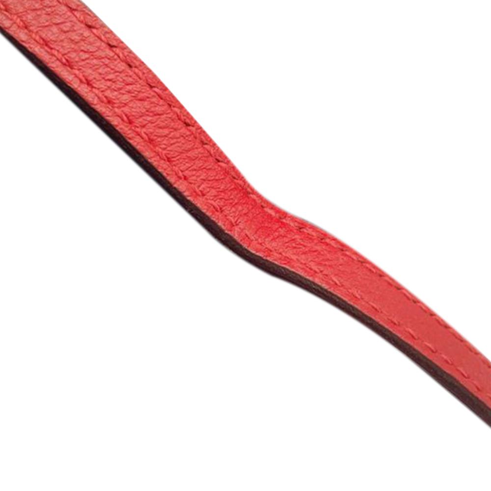 Hermès AB Hermès Red Calf Leather Evergrain Clic H 21 France