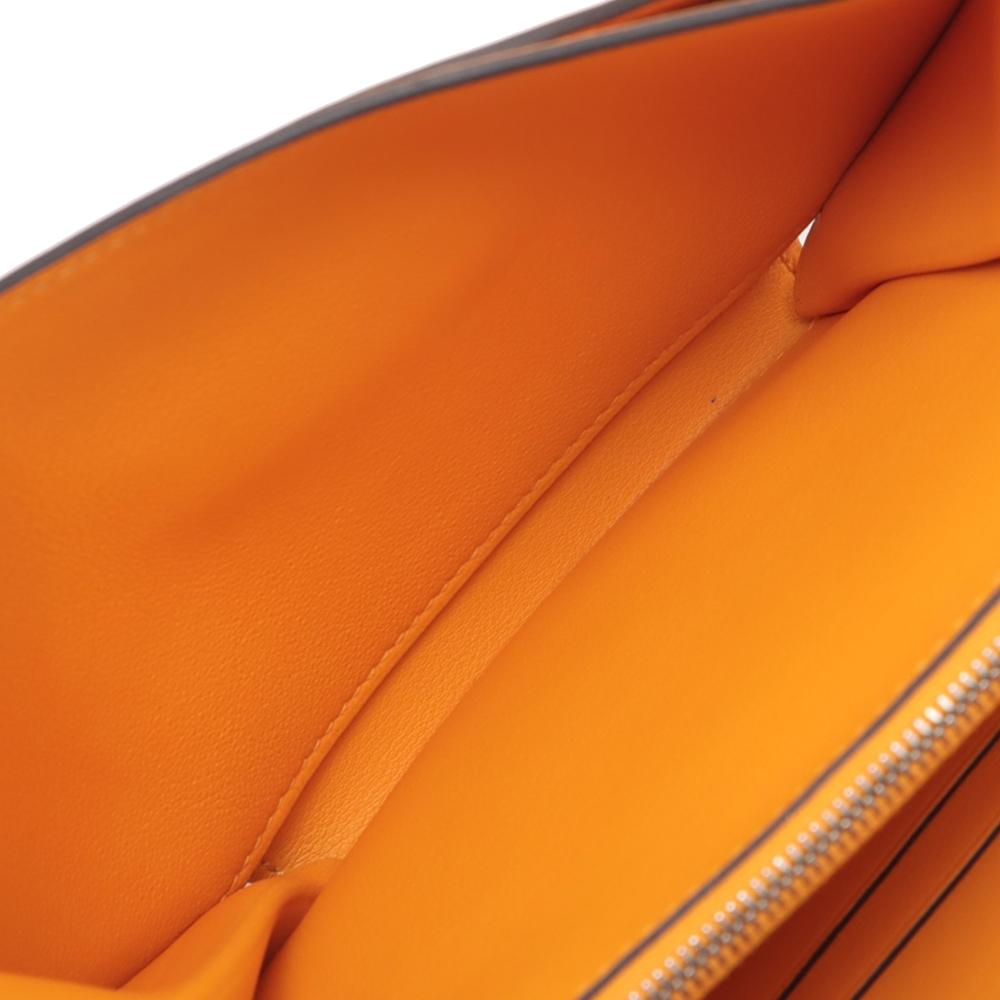 Hermès AB Hermès Yellow Mustard Calf Leather Swift Mini Convoyeur France