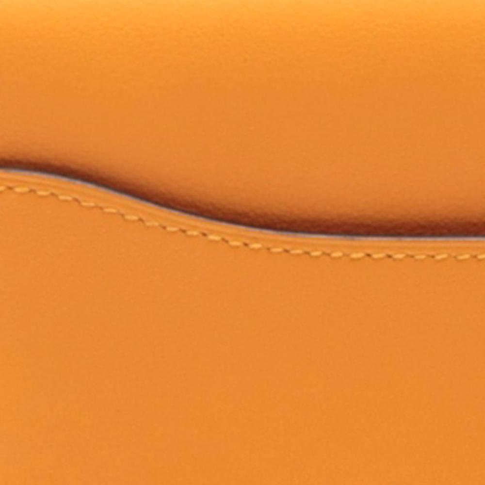 Hermès AB Hermès Yellow Mustard Calf Leather Swift Mini Convoyeur France