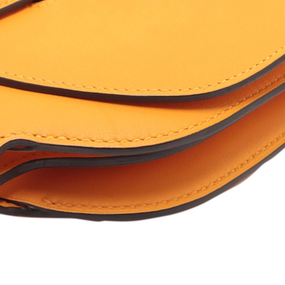 Hermès AB Hermès Yellow Mustard Calf Leather Swift Mini Convoyeur France