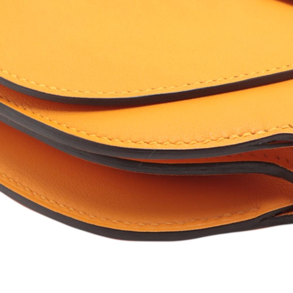 Hermès AB Hermès Yellow Mustard Calf Leather Swift Mini Convoyeur France