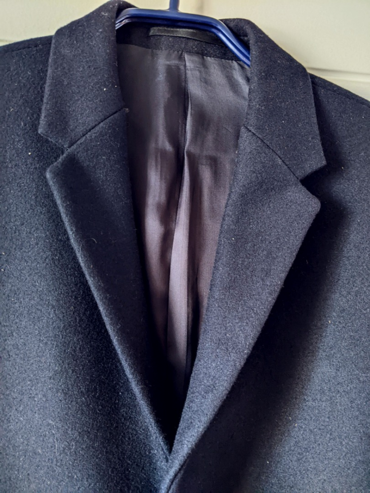 Cos Eleganter Wollmantel in marineblau T. 46, NEUF