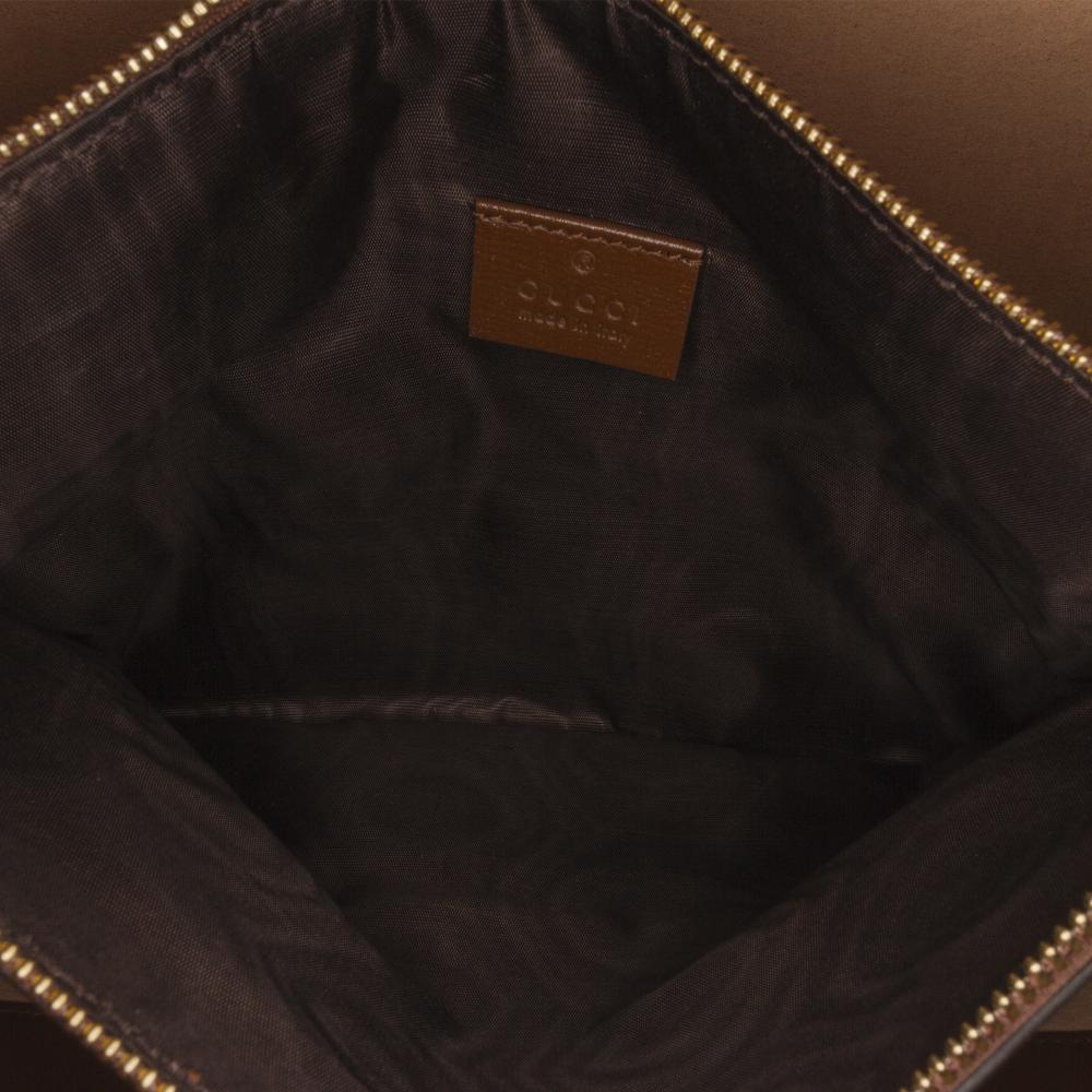 Gucci A Gucci Brown Beige Coated Canvas Fabric GG Supreme Azalea Box Bag Italy