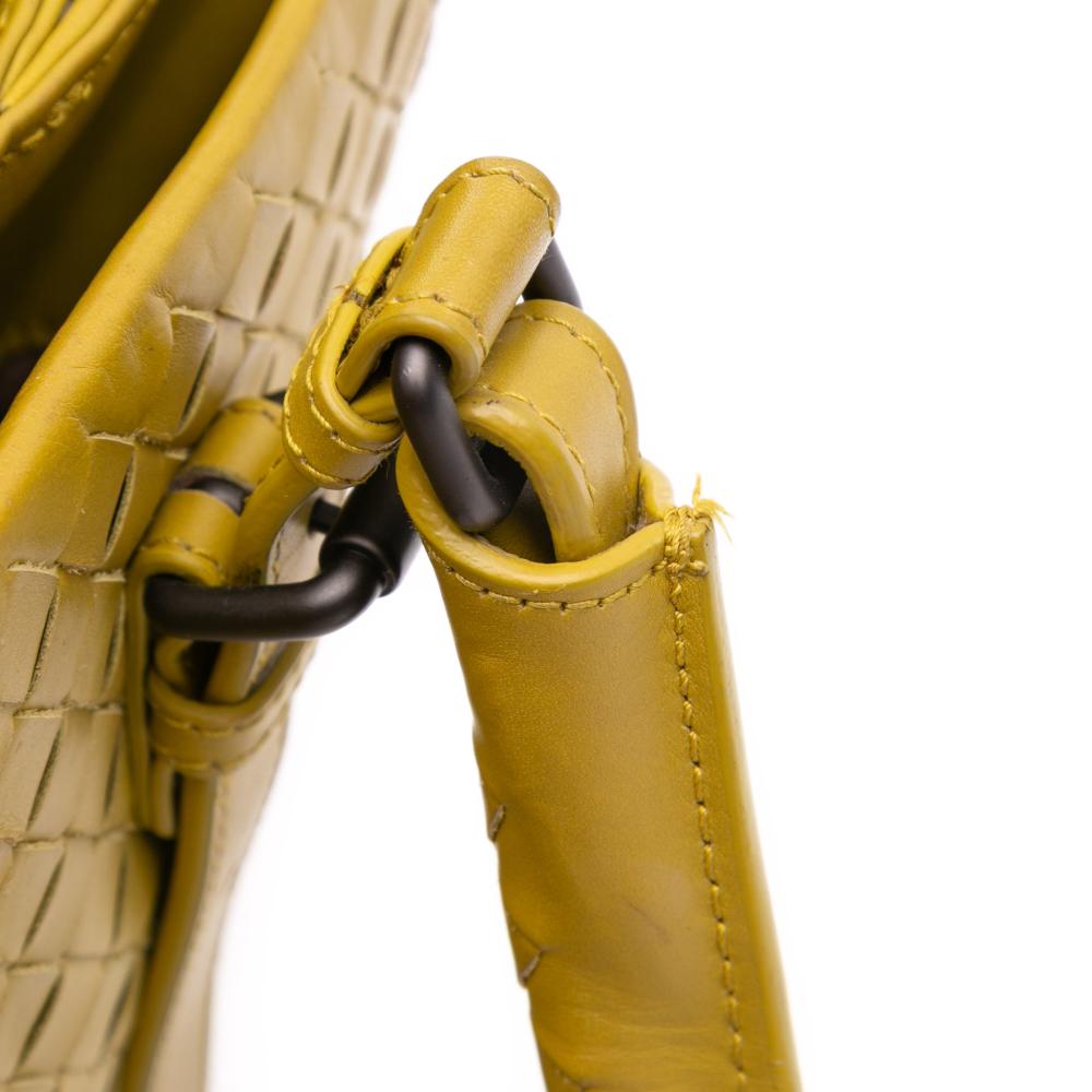 Bottega Veneta B Bottega Veneta Yellow Mustard Nappa Leather Leather Medium Nappa Intrecciato Roma Tote Italy
