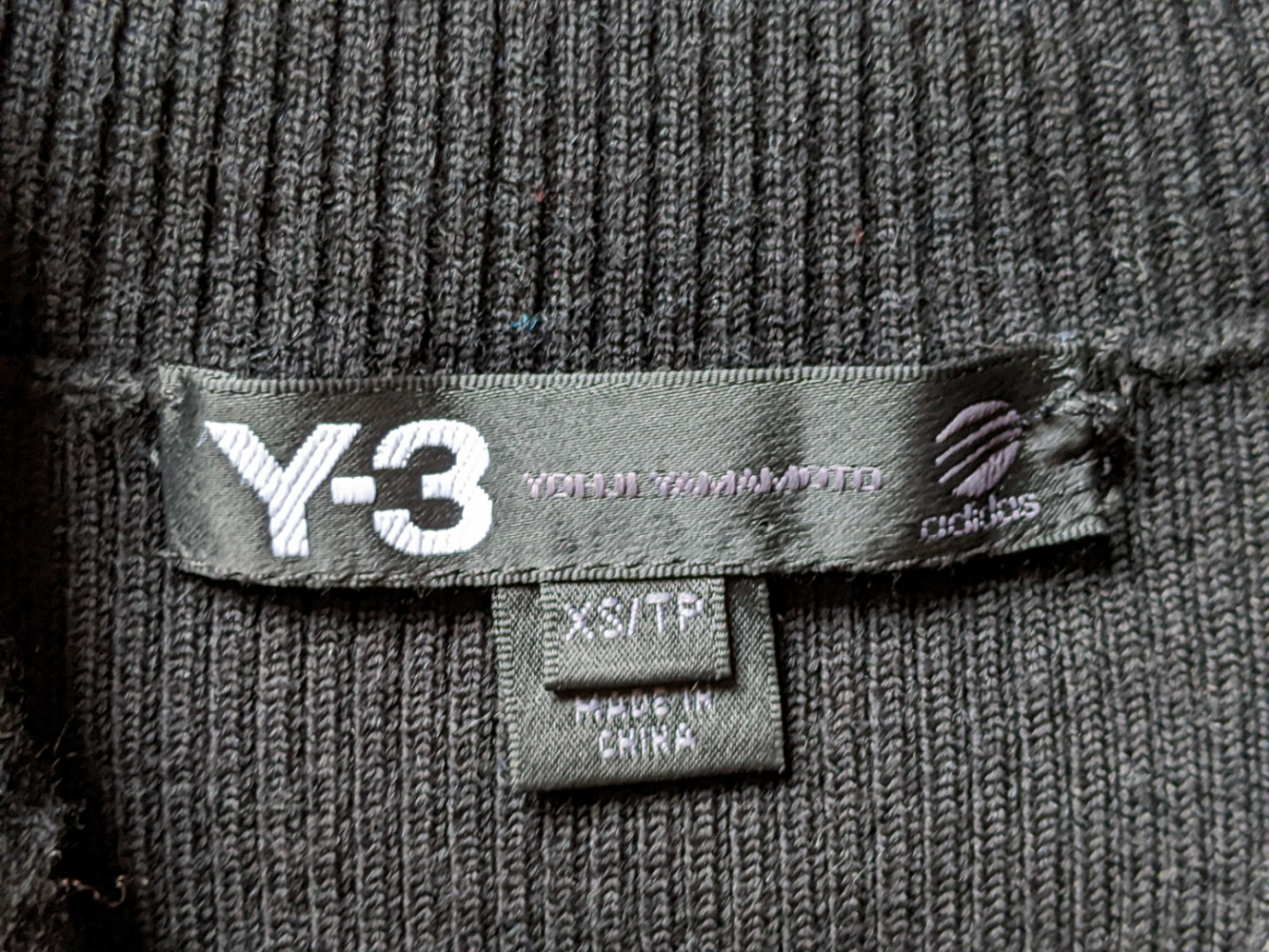 Adidas by Yohji Yamamoto Black knit dress XS-S - NEW!