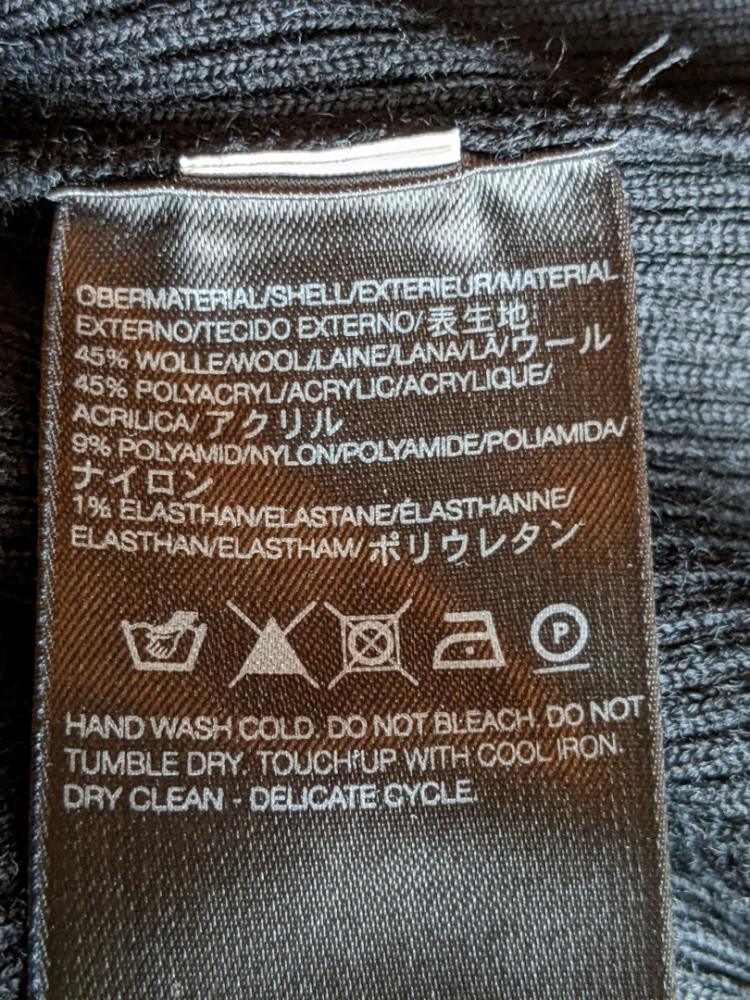 Adidas by Yohji Yamamoto Black knit dress XS-S - NEW!