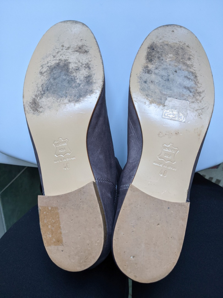 Vanessa Bruno Bottes cuir souple, rare couleur prune 40