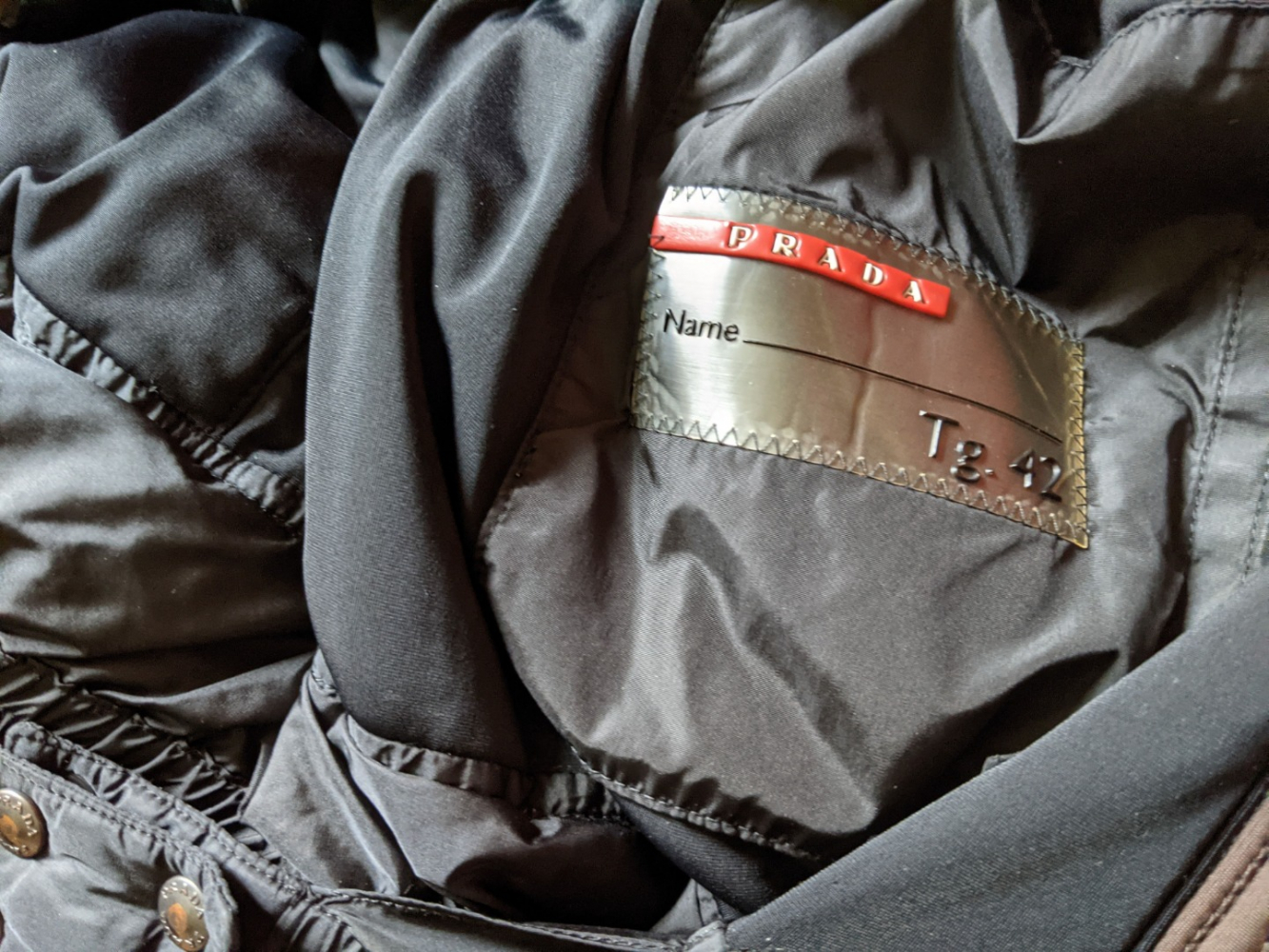 Prada Veste chaude et imperméable 38