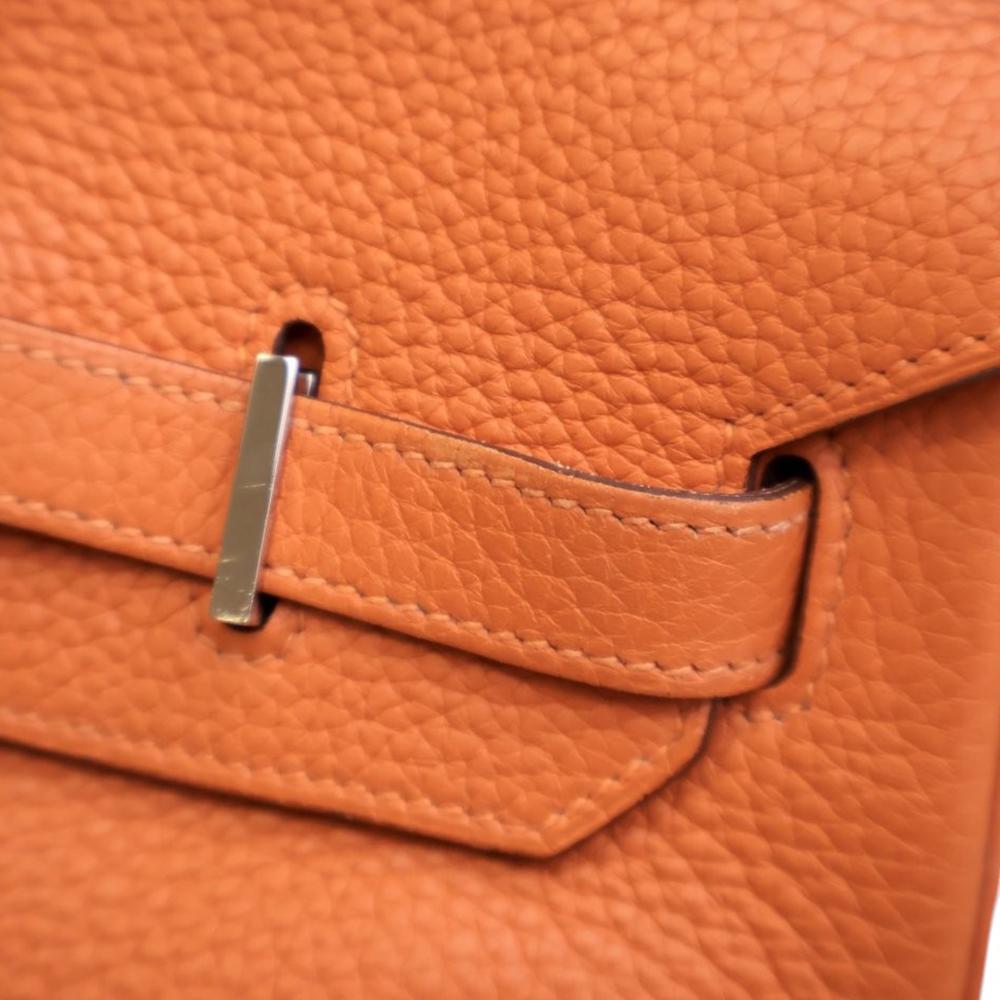 Hermès B Hermès Orange Calf Leather Togo Birkin Retourne 35 France
