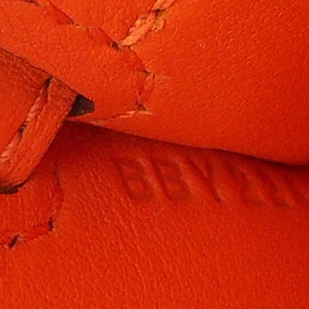 Hermès AB Hermès Orange Calf Leather Swift Mini Jypsiere France